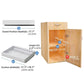 Expandable Slide-Out Cabinet Pantry Shelves Storage
