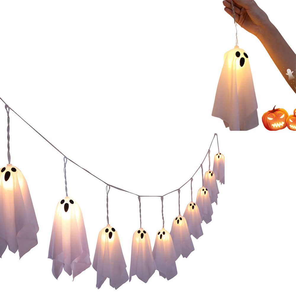 275cm Halloween Warm White LED Hanging Light String with 8 Modes