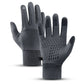 Winter Gloves Waterproof Touchscreen Thermal Ski Gloves for Skiing Running Driving-Grey