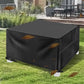 Waterproof Anti-UV Outdoor Furniture Dust Cover with Drawstring and Buckles