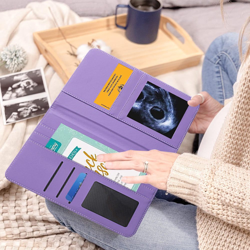 Pregnancy Daily Journal PU Cover Card Holder