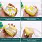 5Pcs Kitchen Soap Dispenser Sponge Brush with Handle Set-1 Handle+5 Sponge