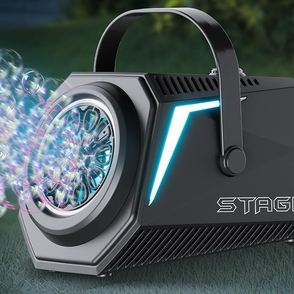 Automatic Bubble Machine Upgrade Portable Bubble Maker Blower LED Light