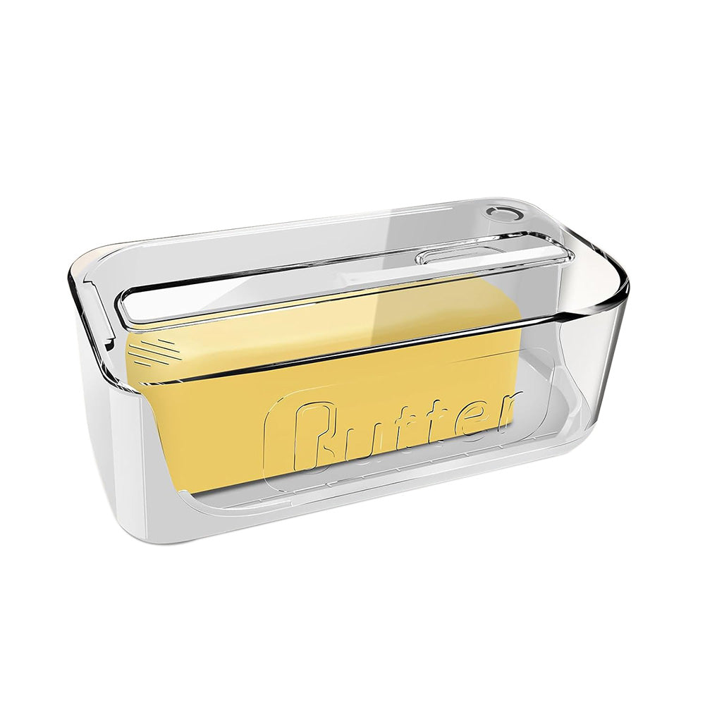 Butter Dish with Knife Butter Container with 180-degree Rotating Sealing Flip-Top
