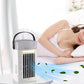 Portable Mini Dual Fan Air Cooler with LED Light and USB Power