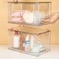 Stackable Clear Makeup Organizer Drawer for Skincare Storage