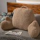 Fluffy Backrest Reading Pillow Neck Lumbar Support Chair Cushion with Arms
