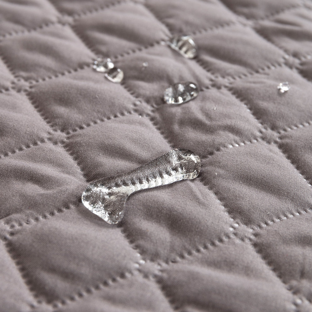 Plaid Water-resistant Sofa Pet Blanket Mat with Pillow