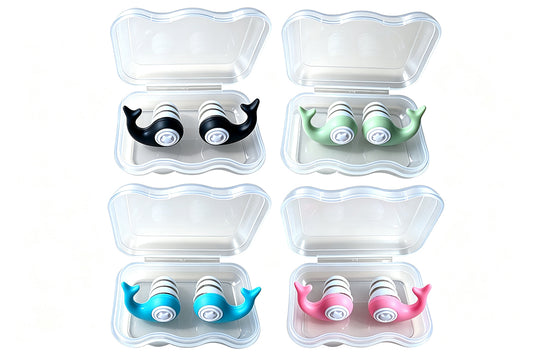 4 Pairs Reusable Sleep Earplugs 3 Layer Noise Reduction Silicone Ear Plugs with Storage Cases