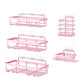 5Pcs Shower Caddy Adhesive Bathroom Wall Organizer Rack