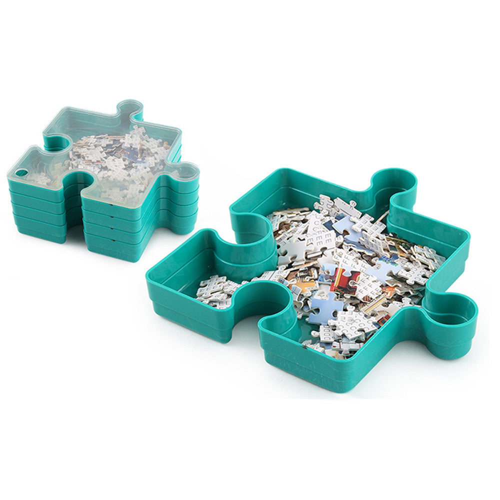 6 Layer Puzzle Storage Organizer Box Stackable Sorting Trays for 1000 Pieces