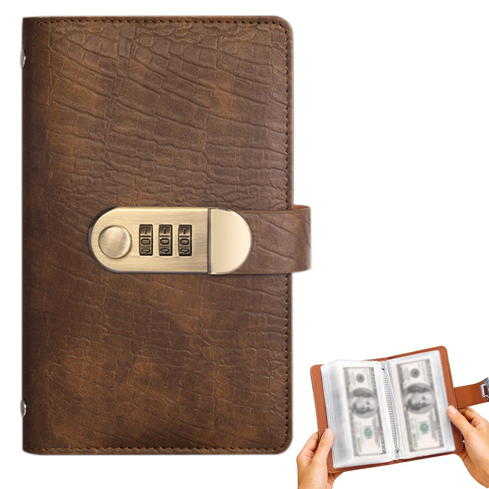 100 Envelope Savings Challenge Book with 3 Digit Combination Lock