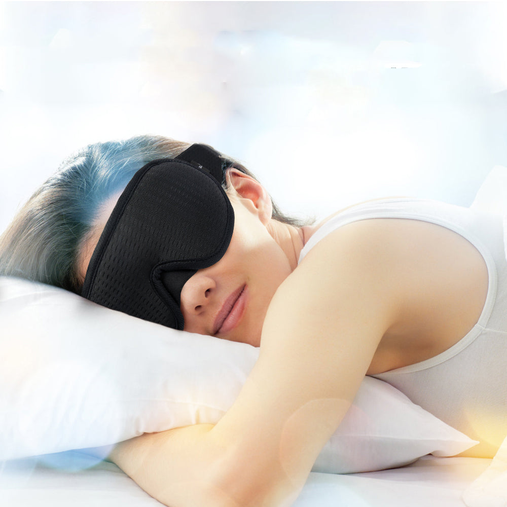 Travel Soft Memory Foam 3D Sleep Eye Mask with Earplugs