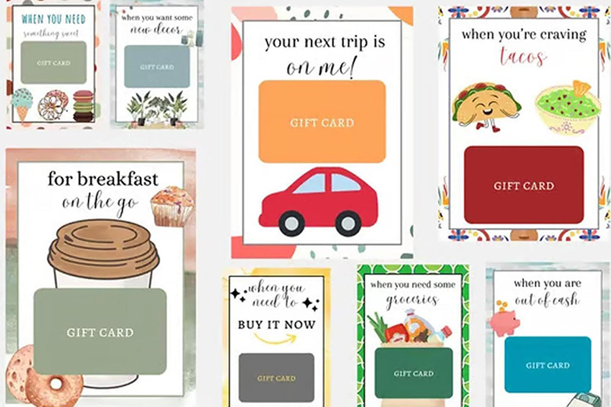 38-Sheets Christmas Gift Card Book Coil Bound Holiday Card Holder