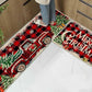2PCS Christmas Floor Mats Set Non Slip Kitchen Rug for Bathroom Living Room Doorway