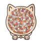 135 Pieces Colored Cat Shaped Wooden Jigsaw Puzzle With Stand For Cat Lovers