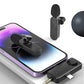 3 in 1 Wireless Lavalier Microphone for Android Phone iPhone Vlog Live Stream Mic