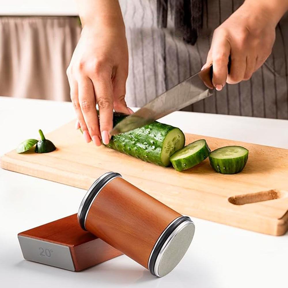 Knife Sharpener Tool Rolling Sharpener Kit with 15 and 20 Degrees