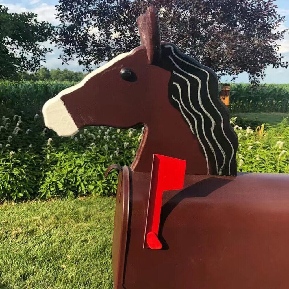 Unique Chicken Cow Horse Pig Metal Mailbox for Farm Garden Decoration