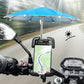 2Pcs Mini Adjustable Sun Shade Phone Umbrella with Suction Cup Stand