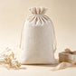 10 Pack Cotton Linen Drawstring Storage and Gift Bags in 2 Sizes