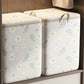 2Pcs Non-Woven Fabric Quilt Storage Bag Toy Storage and Sorting Bag-Beige and BlueDaisies