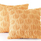Fall Pillow Covers Halloween Pumpkins Faux Fur Pillowcase for Chair Sofa-Brown