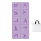 Printed Yoga Poses Yoga Mat with Storage Bag Portable Exercise Foldable Workout Mat