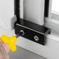 4 Pack Sliding Window Locks with Key for Vertical Horizontal Sliding Windows Doors