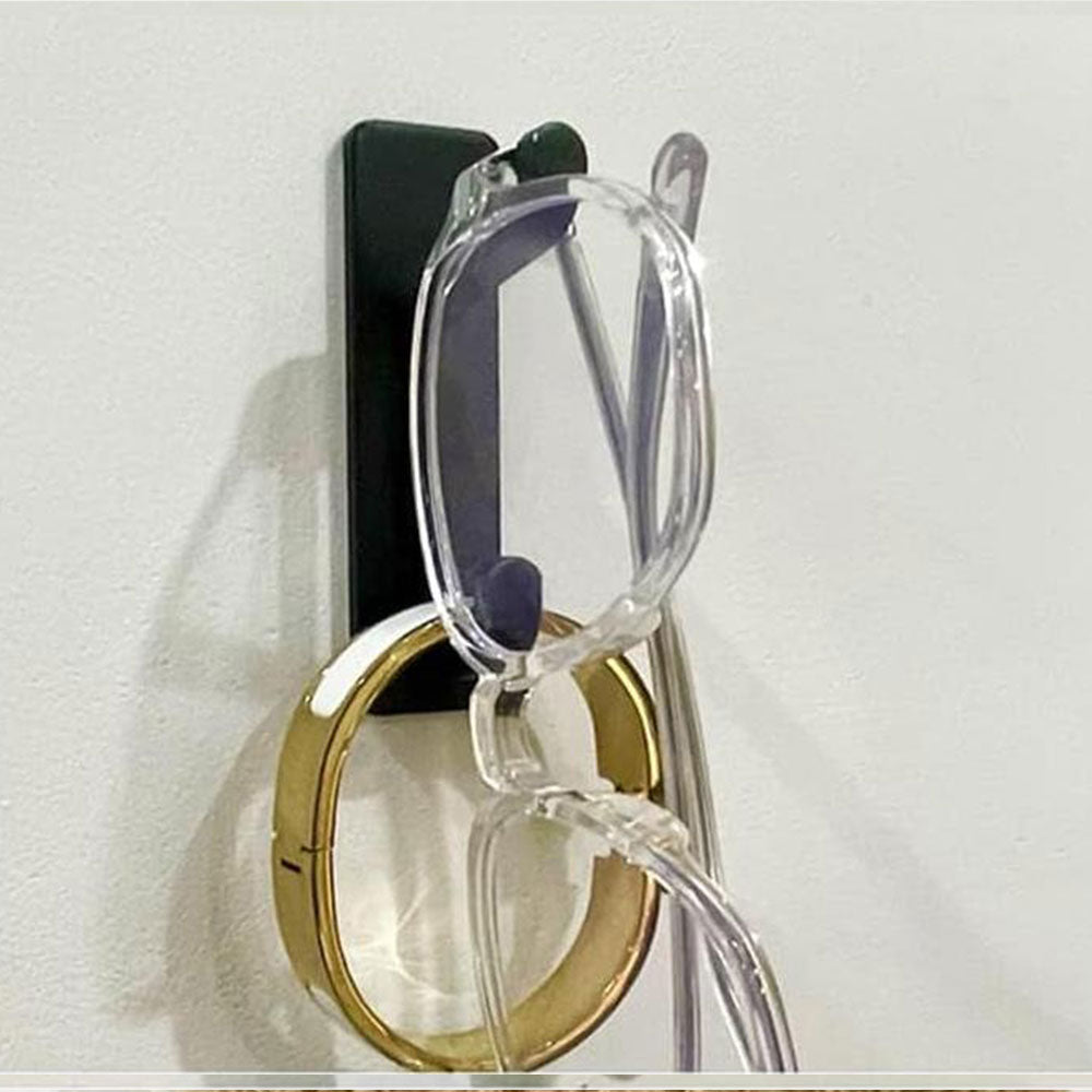 8Pcs Self Adhesive Wall Hook Double Hook Hanger Home Kitchen Bathroom Hanger Cabinet Tool