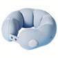 Set of 3pcs Travel Self-Inflating Neck Pillow Lumbar Support Pillow Hanging Footrest