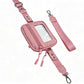 2-in-1 Phone Crossbody Strap Clear Window Card Wallet Pouch Travel Adjustable Shoulder Strap Bag