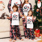 Family Matching Outfits Christmas Tree Snowflake Letter Printed Long Sleeve Pyjama Set