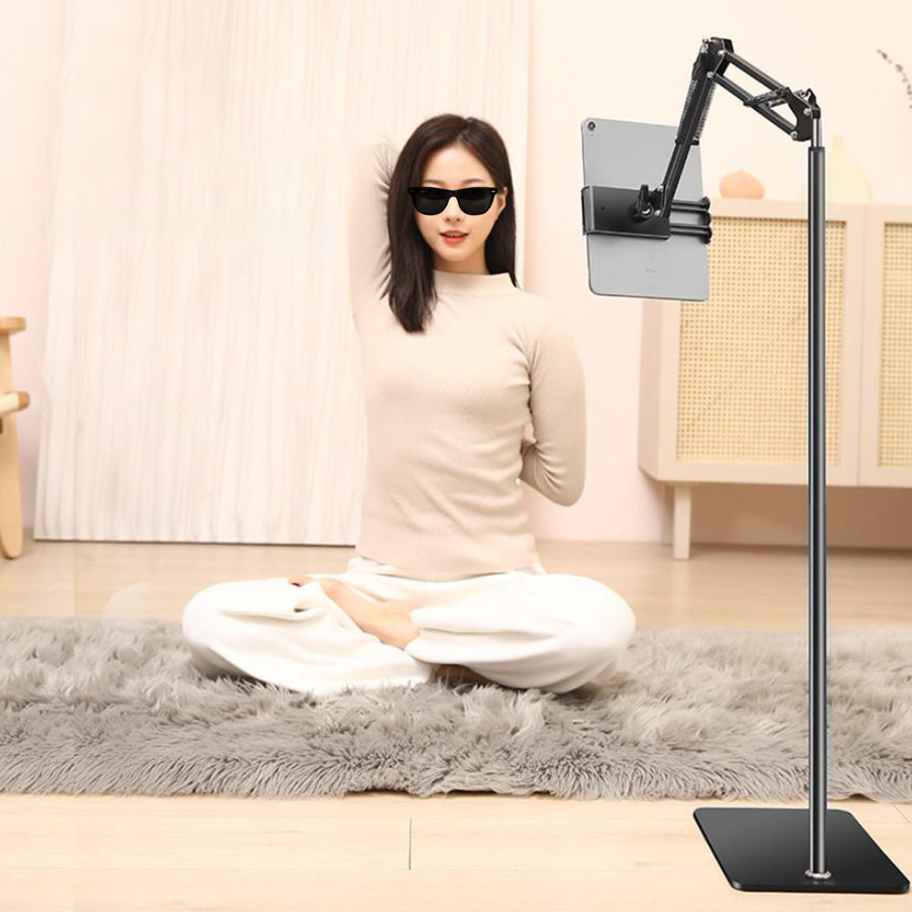 Adjustable Tablet Floor Phone Holder For 4-12.9inches iPad iPhone Switch