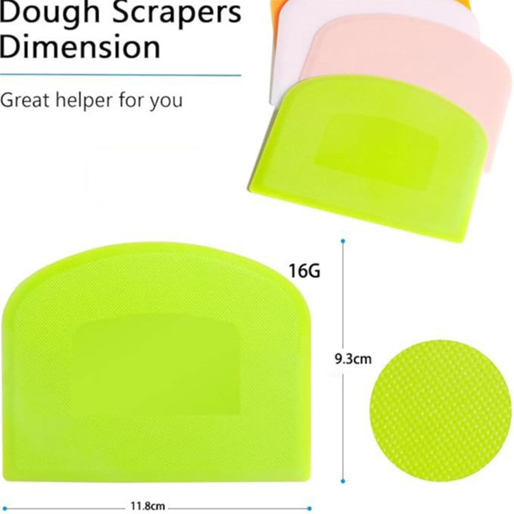 5Pcs Dough Scraper Cutter Set for Pizza Pastry Bread Cake Fondant Baking