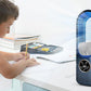 Desk Bladeless Fan with Humidifier USB-Powered Portable Air Conditioner Fan with LED Display