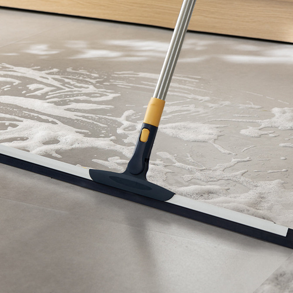Squeegee Cleaner Telescopic Long Handle Floor Scrubber