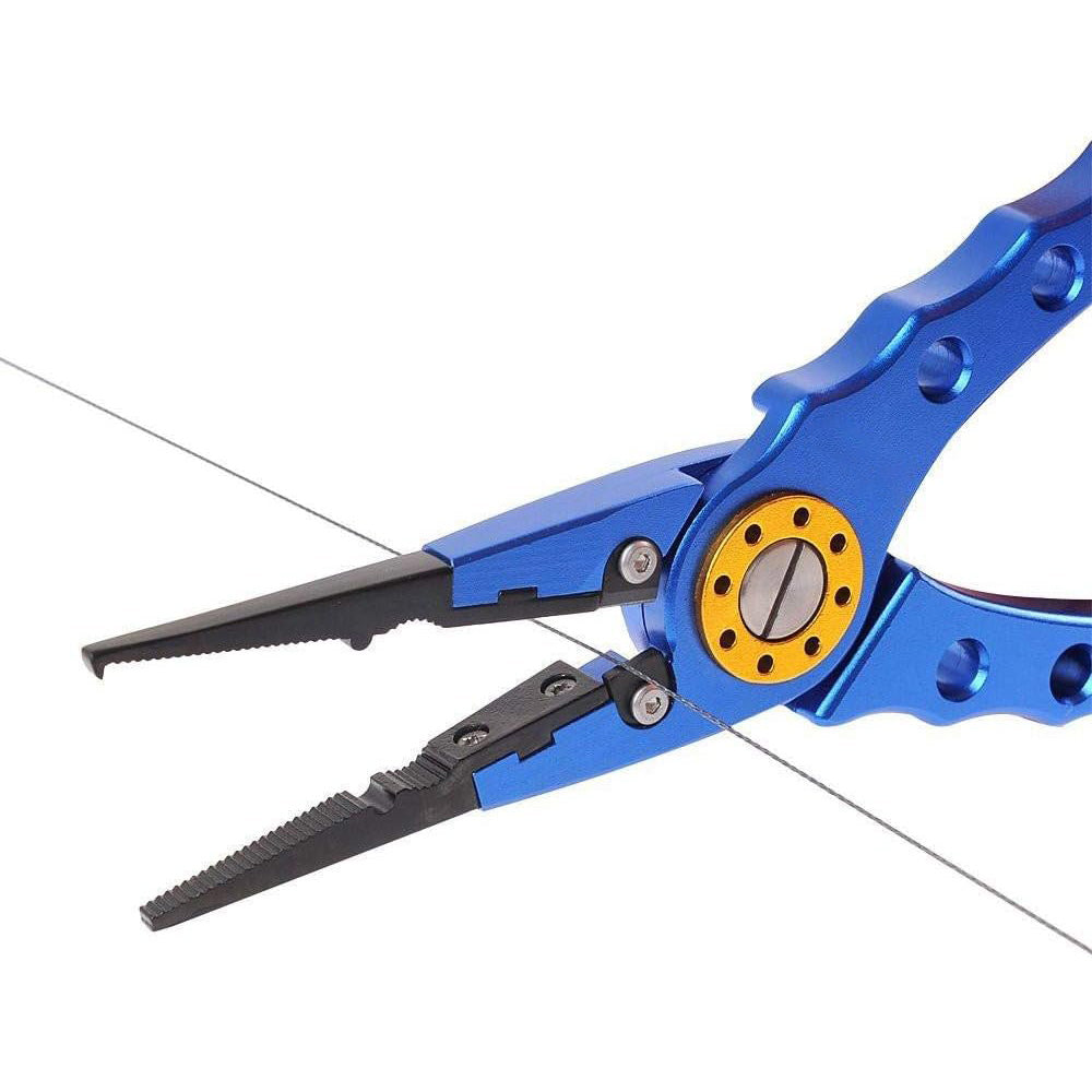 Aluminum Fishing Pliers Fishing Multitool Hook Remover Braided Fishing Line Cutting and Split Ring