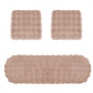 3Pcs Faux Fur Plush Seat Cushion Set Non Slip Seat Protector for Winter