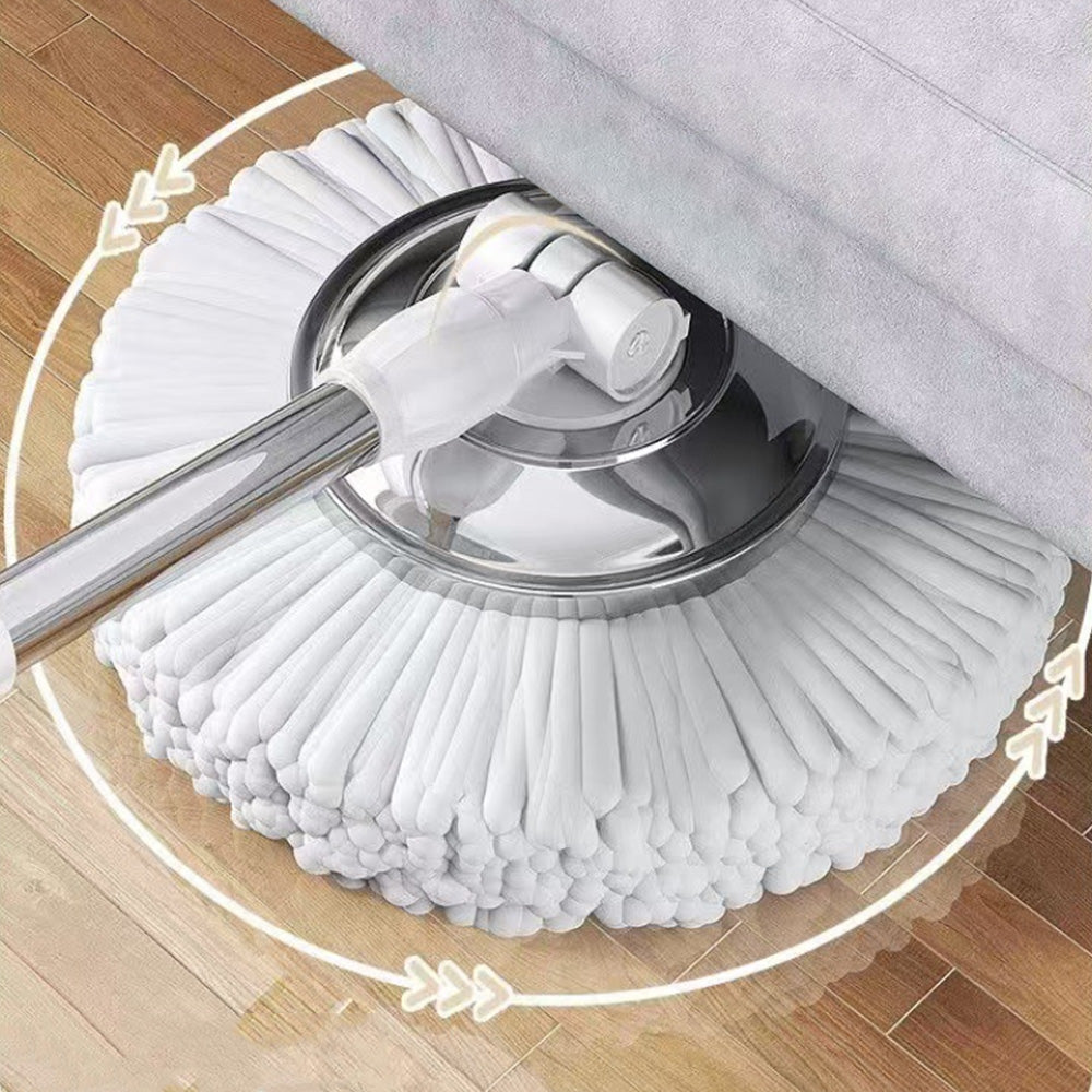 Household Spin Mop with Detachable Bucket and Hands-Free Cleaning System