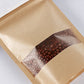 100Pcs 9x14cm Resealable Kraft Paper with Visible Window