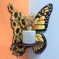 2Pcs Wooden Wall Corner Shelf-Butterfly and Bat
