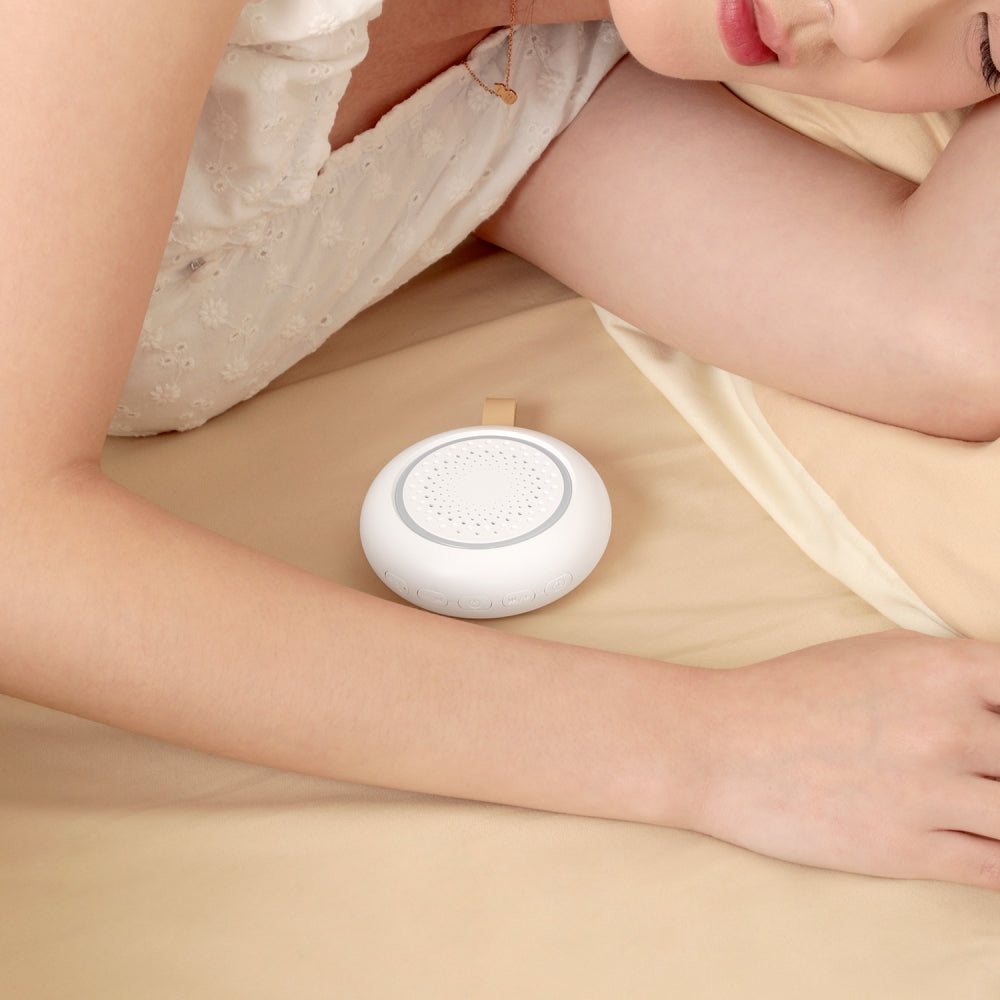 Portable White Noise Machine with Night Light and Cry Sensor