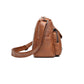 Retro Multi Pockets Crossbody Bag PU Leather Crossbody Shoulder Bag for Women