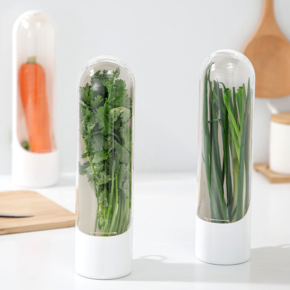 2Pcs Herb Vegetable Saver for Refrigerator