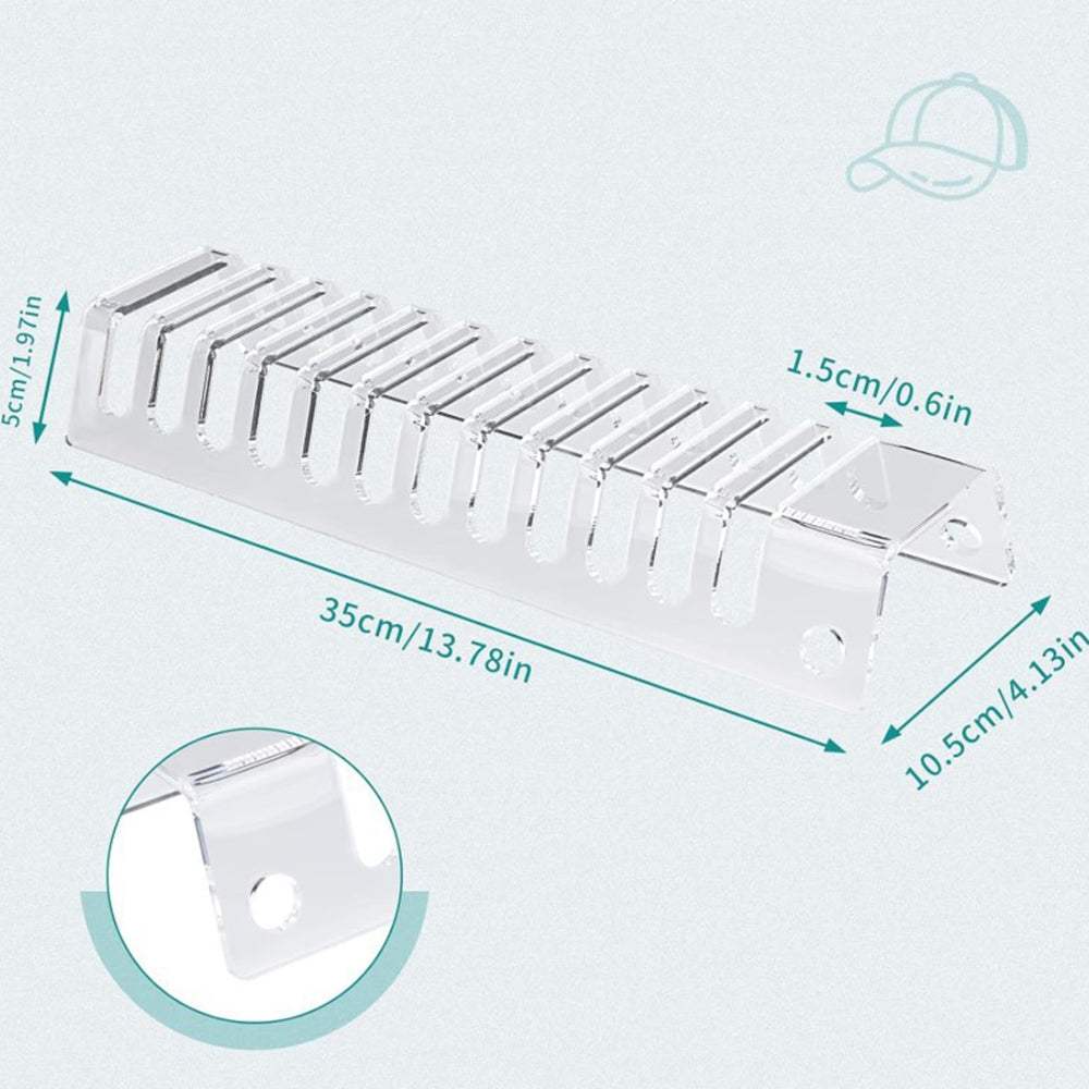 4Pcs Acrylic Baseball Cap Storage Rack