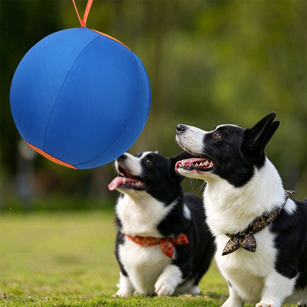 Outdoor Dog Herding Play Ball with Reinforced Oxford Fabric and Slow Deflation-Blue