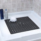 Large Non Slip Shower Mat with Drain Holes Square Shower Mat