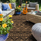 Geometric Striped Pattern Rug