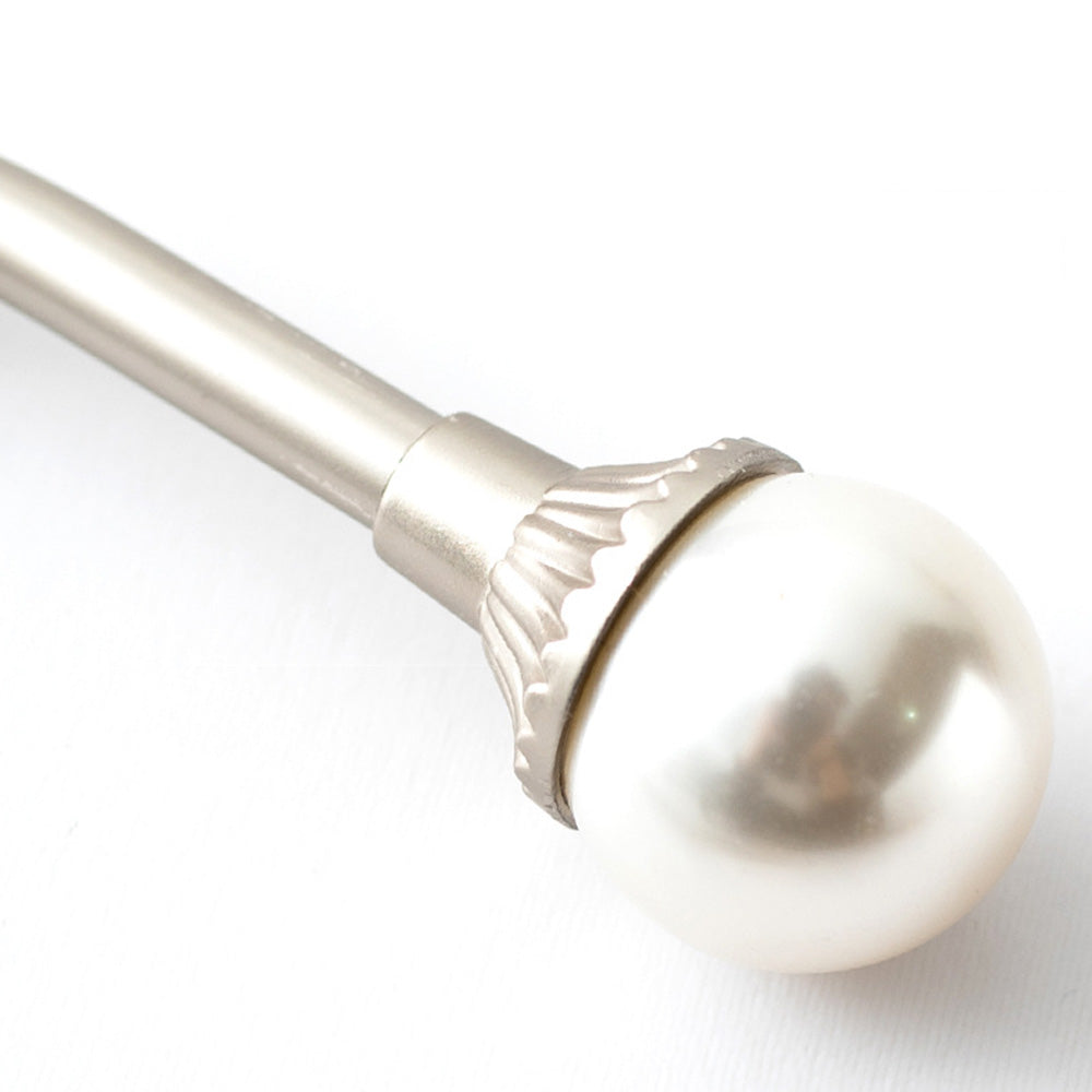2Pcs U Shape Pearl Curtain Holdback Hooks with Screws
